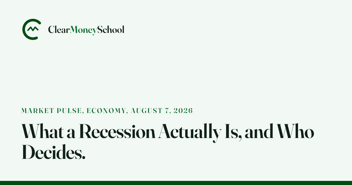What a Recession Is and Who Actually Declares It